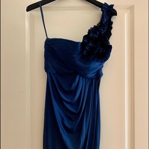Blue Silk BCBG Maxazria Cocktail Dress